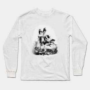 Three female friends talking Long Sleeve T-Shirt